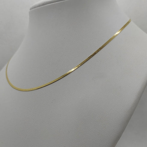 Collana oro 18k Girocollo maglia piatta Snake | Gioiellitosti.it